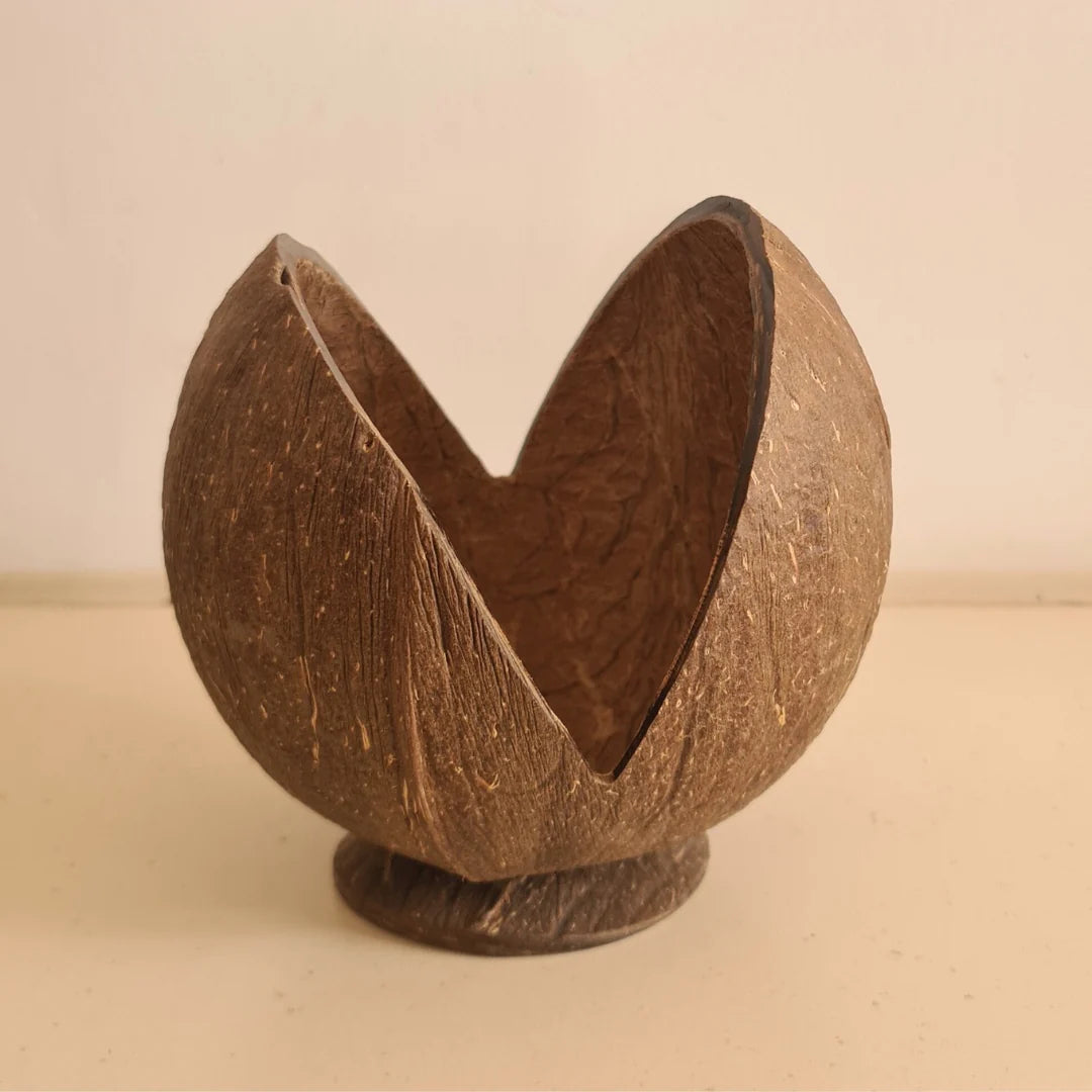 Thenga Coconut Shell Tissue Holder | Handmade Wooden Tissue Holder (Set of 1)