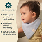 Baby Bandana Bibs - Set of 3 | Beige Pack