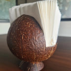 Thenga Coconut Shell Tissue Holder | Handmade Wooden Tissue Holder (Set of 1)