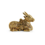'Nandi' Carved Brass Showpiece Idol (Hand-Etched, 912 grams)