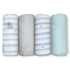 Muslin Baby Swaddle - Extra-Large - Set of 4 | Elephant Hugs