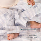 Muslin Baby Swaddle - Extra-Large - Set of 4 | Elephant Hugs