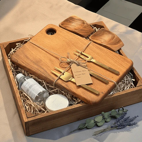 Premium Acacia Wood Kitchen Gift Set